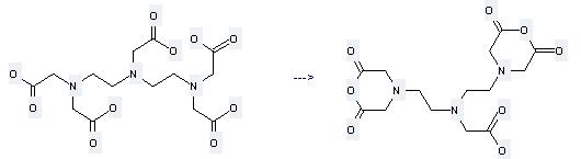 Glycine,N,N-bis[2-(2,6-dioxo-4-morpholinyl)ethyl]- can be prepared by N,N-bis-[2-(bis-carboxymethyl-amino)-ethyl]-glycine at the temperature of 55 - 60 °C